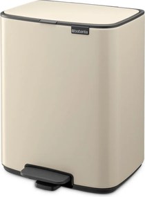Béžový pedálový oceľový odpadkový kôš 12 l Bo – Brabantia