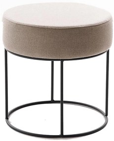 Taburet RELO, priemer 40 cm, béžový