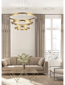 Redo 01-3181 - LED Stmievateľný luster na lanku CASTLE LED/80W/230V zlatá