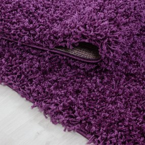 Ayyildiz koberce Kusový koberec Life Shaggy 1500 lila kruh - 160x160 (priemer) kruh cm