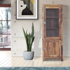 furniture-nabytek.cz - Vitrína z masívu dreva palisander 65x180x45