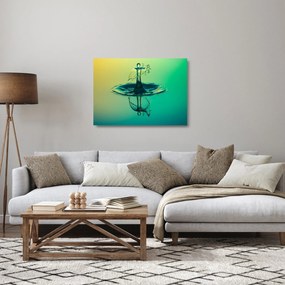 Sklenený obraz kvapky vody (70x50 cm)