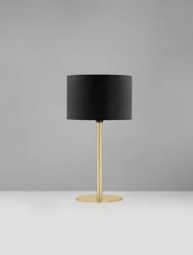 LED čierno-zlatá stolná lampa Sibnia
