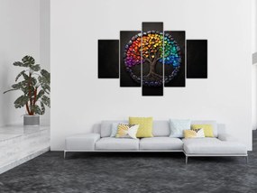 Obraz – Strom plný farebných sŕdc (150x105 cm)