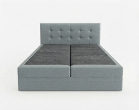Čalúnená posteľ boxspring DIRELIS TRINITY 140x200 cm sivá Matrac: Bonell pružinová matrac
