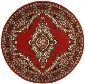 Alfa Carpets Kusový koberec TEHERAN T-102 red kruh - 190x190 (průměr) kruh cm