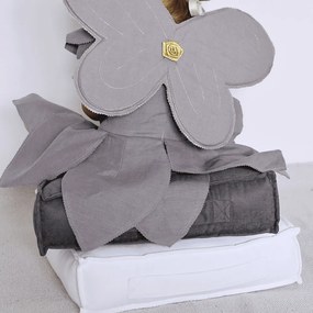 Prešívaný puf biela 46x46x13cm