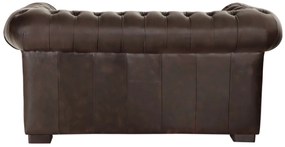 furniture-nabytek.cz - Kožená sedačka Chesterfield dvojmiestna