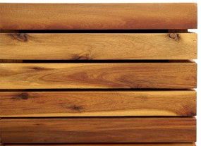 Kvetináč HWC-L25, 60x33x33cm, akáciové drevo - hnedá