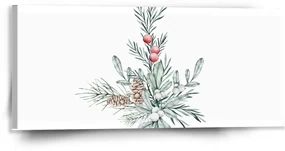 Sablio Obraz Zimná kytica - 110x50 cm