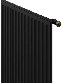 Mexen Hygiene CVH10, panelový radiátor 600 x 1400 mm, spodné pripojenie, 874 W, čierna, W610H-060-140-70