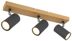 Globo 57911-3G - Bodové svietidlo ROBBY 3xGU10/35W/230V šedá/hnedá