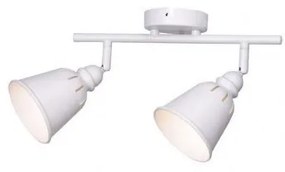 PLX Nástenné / stropné bodové osvetlenie FITEON, 2xE14, 40W, biele