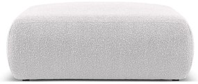 Svetlosivý taburet z textílie bouclé Molino – Micadoni Home