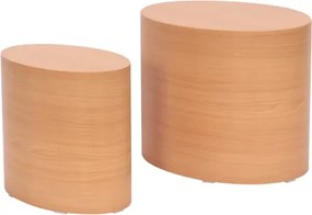 Sada oválnych stolíkov Alvo, buk, 2 ks%