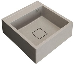 Gamma Farmerski, 1-komorový granitový drez 600x630x210 mm, béžová, GMA-ZLE000207