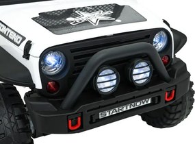 Elektrické autíčko Jeep BEAST 4x4 biele