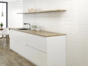 Dekor Blanco Brillo Wellen 30x90 BA