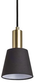 RENDL R12418 ICAR závesné svietidlo, dekoratívne čierna/zlatá