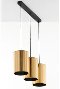 Jupiter 2092 - Luster na lanku CORTINA 3xE27/15W/230V zlatá/čierna