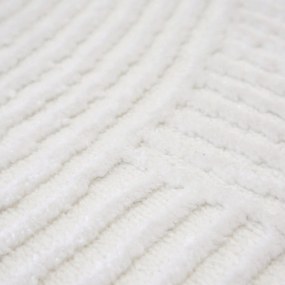 Angel Carpet, Kusový koberec Zafiro 25 Cream, 60x110, biela, kancelária
