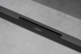 Hansgrohe RainDrain Flex, vrchná sada sprchového žľabu 700, skracovateľný, pre inštaláciu voľne na plochu, čierna matná, HAN-56043670
