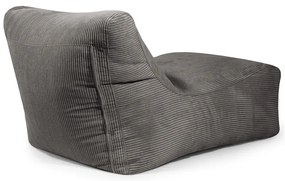 Tmavohnedý menčestrový sedací vak Lounge 100 – SLOWDOWN