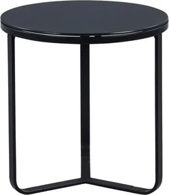 Okrúhly konferenčný stolík Boston 50 cm, černý