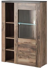 Komoda vysoká Larona 1D satin nussbaum 44