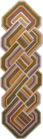 Ručne tkaný vlnený behúň 80x300 cm Lattice Shaped – Flair Rugs