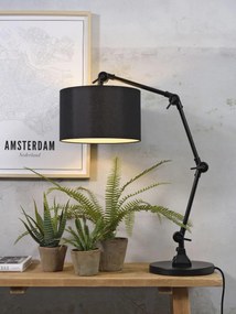 Stolná lampa amsterdam čierna MUZZA