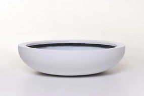 Okrasná miska PLANA, sklolaminát, 9xØ34 cm, biela