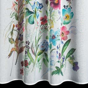 ZÁCLONA NA KRÚŽKOCH SPRING 140X250 CM VZOROVANÁ