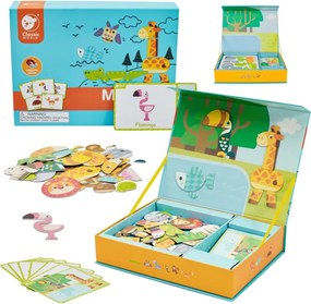 Magnetické puzzle so zvieratkami – drevená skladačka 60 ks