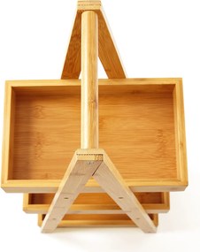 Blumfeldt Premium, regál do sprchy, 26 x 66 x 18 cm, odolný voči vode, bambus