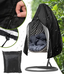 Vodeodolný obal na záhradné kreslo COCON so zipsom - 250 x 165 cm