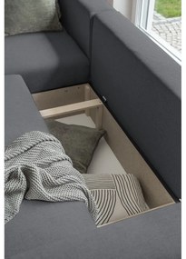 Tmavosivá rozkladacia rohová pohovka (variabilná) Homely Tommy – Miuform