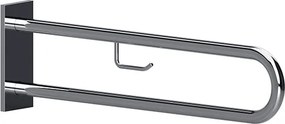 Bemeta Design HELP: Madlo, 850 mm, v tvare U, s držiakom TP, s krytkou, nerez, lesk - 301807321