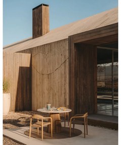 Béžový okrúhly vonkajší koberec z recyklovaných vlákien ø 200 cm Despas – Kave Home