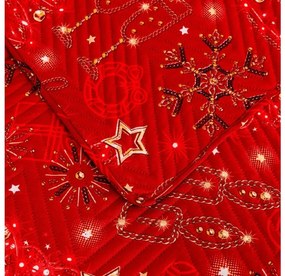 Prehoz na posteľ CHRISTMAS MAGIC, červený Rozmer: 200 x 220 cm