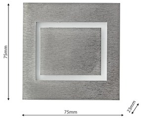 Schodiskové LED svietidlo Evra, 1x LED 0,6w, 6500k, s