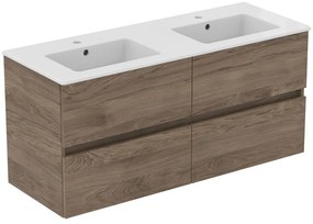 Závesná skrinka pod umývadlo v dekore orecha v prírodnej farbe 120x55 cm Eurovit+ – Ideal Standard