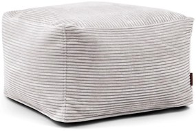 Svetlosivý menčestrový sedací vak Softbox MooG – SLOWDOWN