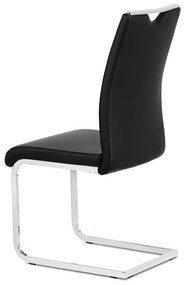 BONTEC Jedálenská stolička, čierna, ekokoža, DCL-411 BK Farba: Biela