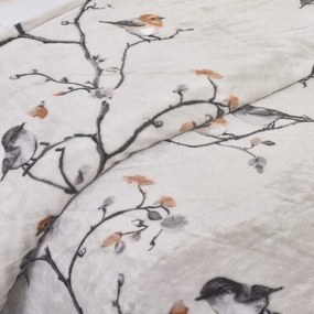 Sivé mikroplyšové obliečky na jednolôžko 140x200 cm Ronja – My House