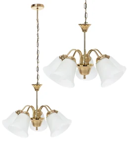 Toolight - závesná lampa Vintage 5xE27 60W APP959-5CP, zlatá, OSW-04036