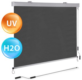 MultiGarden Vertikálna markíza s kľukou, antracit, MultiGarden