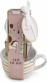 CUP OF JOY Veľký hrnček s čokoládou - ružová