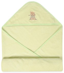 Babymatex Osuška s kapucňou MAXI 100x100 cm - Zelená