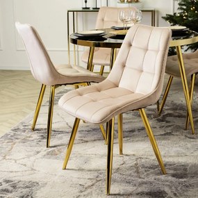 PROXIMA.store - Čalúnená jedálenská stolička CARO FARBA: sivá